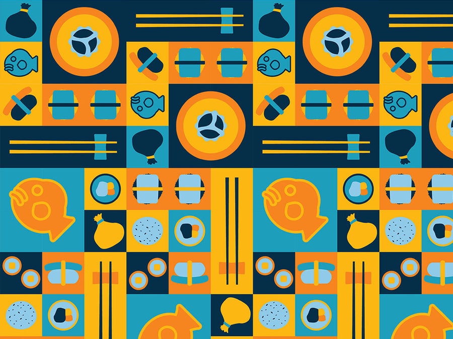 Golden Meat Food Vinyl Wrap Pattern~Rwraps Series 914 Digitally Printed Vinyl Wrap~0