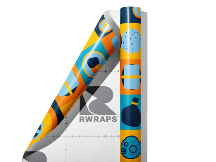 Golden Meat Food Wrap Film Sheets~Rwraps Series 914 Golden Meat Food Scrolled Sheet~3