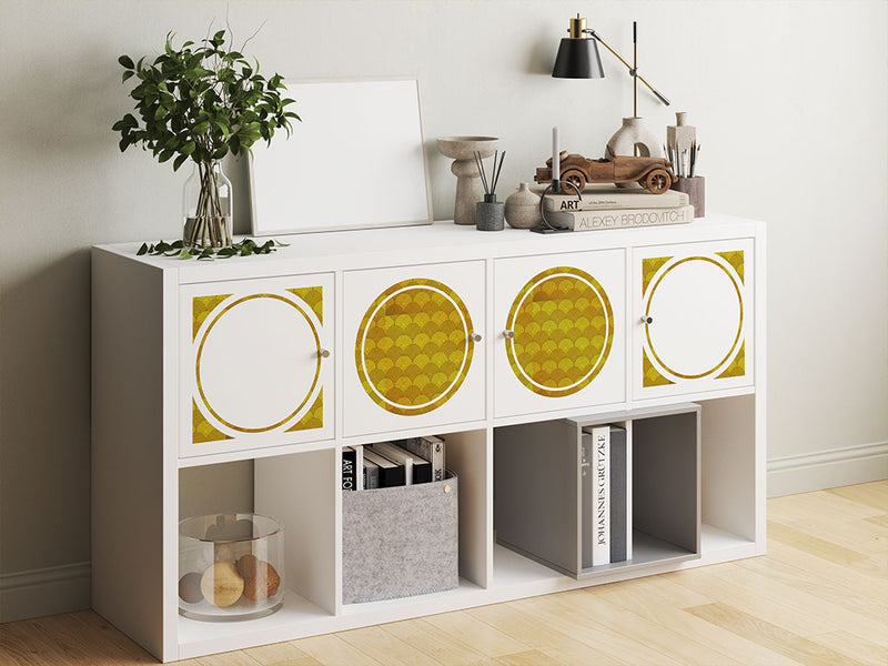 golden medallions art deco DIY Furniture Stickers