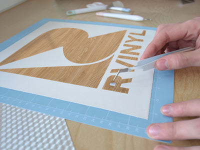 golden oak wood grain Easy Weed Craft Vinyl