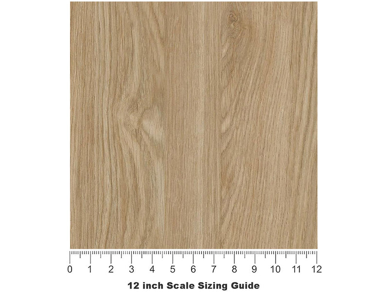 Golden Oak Woodgrain Vinyl Film Pattern Size 12 inch Scale~Rwraps Golden Oak Woodgrain Sizing Chart~3
