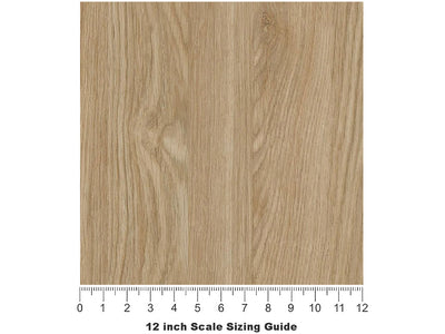 Golden Oak Woodgrain Vinyl Film Pattern Size 12 inch Scale~Rwraps Golden Oak Woodgrain Sizing Chart~3