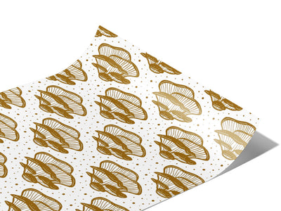 Golden Pleurotaceae Mushroom Vinyl Wraps~Rwraps Series 914 Digitally Printed Vinyl Wrap~0