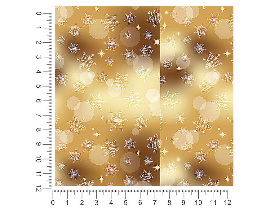 golden snow bokeh 1ft x 1ft Craft Sheets