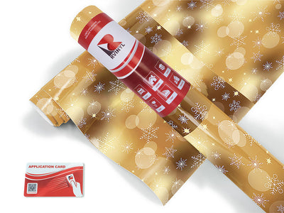 golden snow bokeh Craft Vinyl Roll