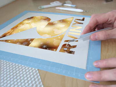 golden snow bokeh Easy Weed Craft Vinyl