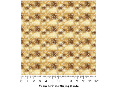 Golden Snow Bokeh Vinyl Film Pattern Size 12 inch Scale~Rwraps Golden Snow Bokeh Sizing Chart~2