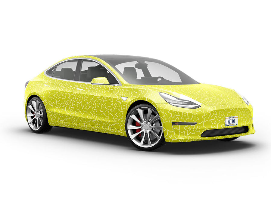 Golden Star Fruit Vehicle Vinyl Wrap