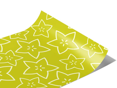 Golden Star Fruit Vinyl Wraps~Rwraps Series 914 Digitally Printed Vinyl Wrap~0