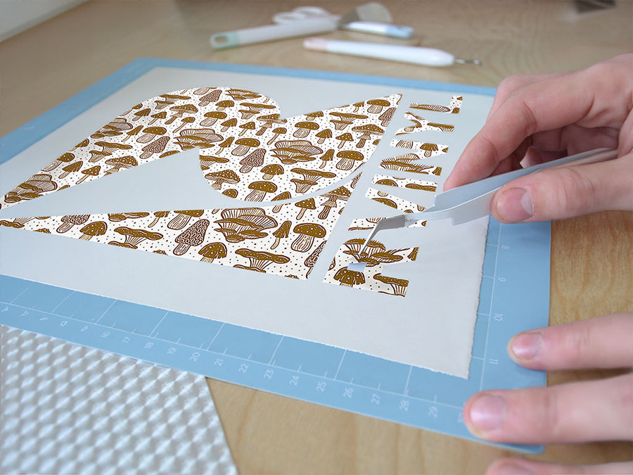 golden stems mushroom Easy Weed Craft Vinyl