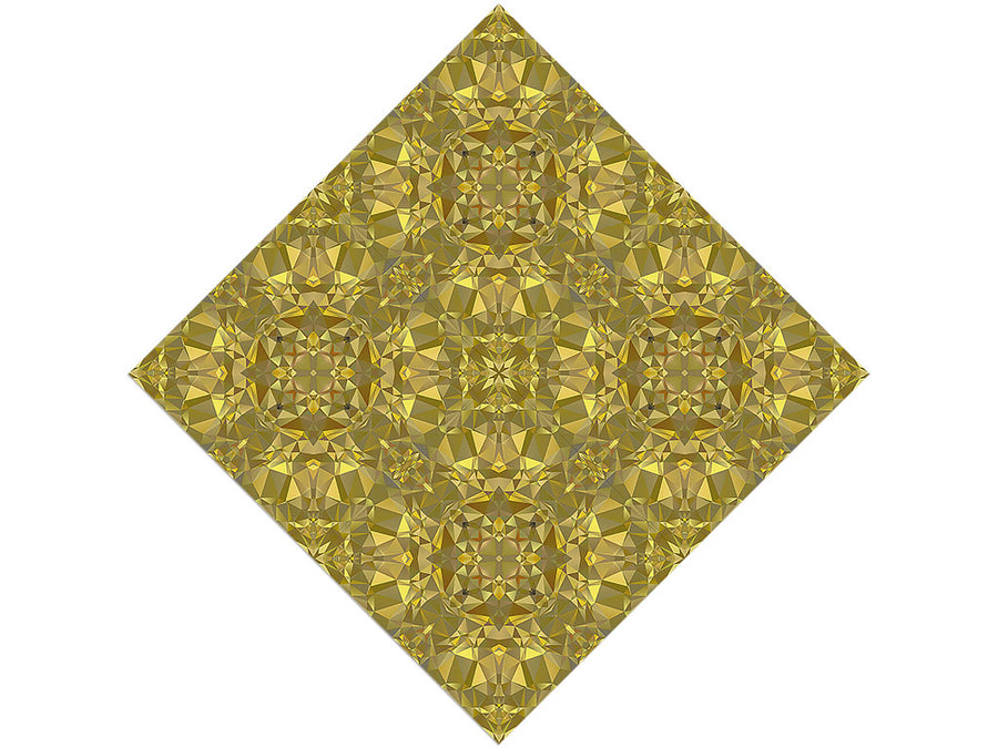 Golden Sun Tile Vinyl Wrap Pattern