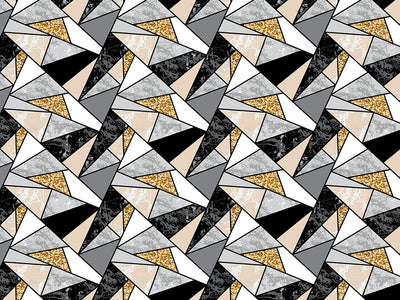 Golden Triangles Tile Vinyl Wrap Pattern~Rwraps Series 914 Digitally Printed Vinyl Wrap~0