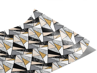 Golden Triangles Tile Vinyl Wraps~Rwraps Series 914 Digitally Printed Vinyl Wrap~1