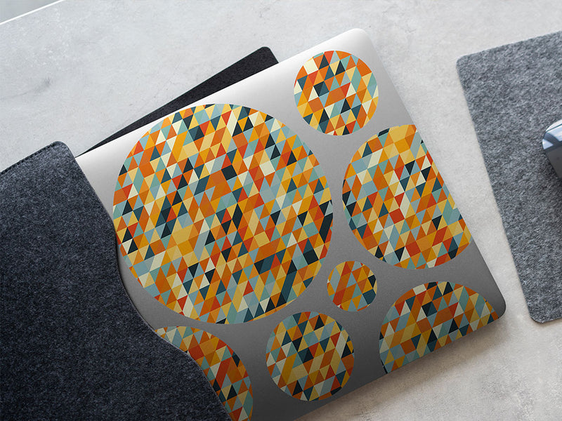 golden trombone mosaic DIY Laptop Stickers