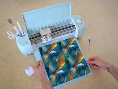 golden veins water Cricut Compatible Vinyl