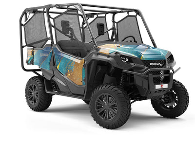 Golden Veins Water Utility Vehicle Vinyl Wrap