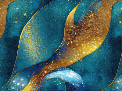 Golden Veins Water Vinyl Wrap Pattern~Rwraps Series 914 Digitally Printed Vinyl Wrap~0