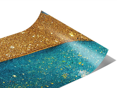 Golden Veins Water Vinyl Wraps~Rwraps Series 914 Digitally Printed Vinyl Wrap~0