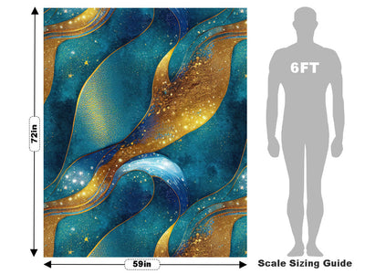 Golden Veins Water Vehicle Wrap Scale~Rwraps Series 914 Golden Veins Water Measurements~1