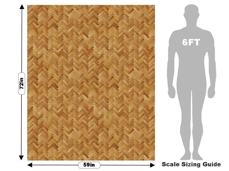 Golden Wheat Wooden Parquet Vehicle Wrap Scale~Rwraps Series 914 Golden Wheat Wooden Parquet Measurements~2