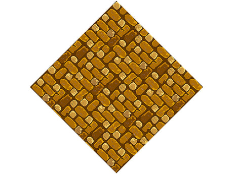 Goldenrod  Brick Vinyl Wrap Pattern