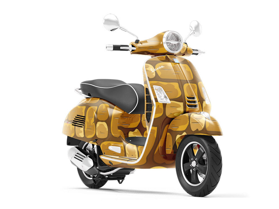Goldenrod  Brick Vespa Scooter Wrap Film