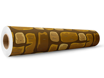 Goldenrod  Brick Wrap Film Wholesale Roll~Rwraps Series 914 Digitally Printed Vinyl Roll~5