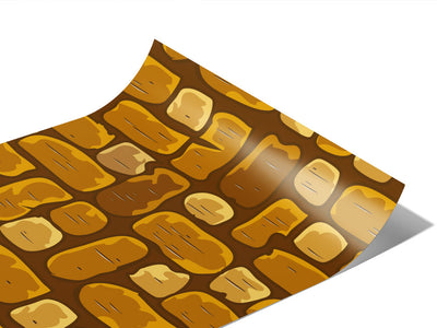 Goldenrod  Brick Vinyl Wraps~Rwraps Series 914 Digitally Printed Vinyl Wrap~1