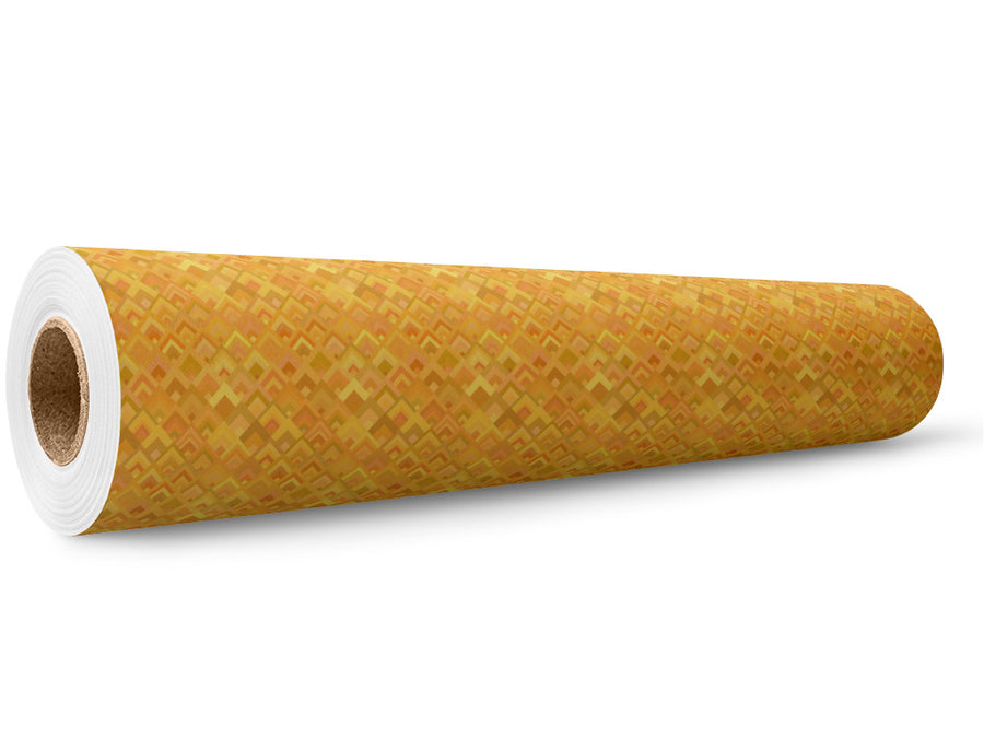 Goldenrod Dreams Mosaic Wrap Film Wholesale Roll~Rwraps Series 914 Digitally Printed Vinyl Roll~5