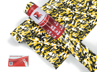 goldenrod flecktarn camouflage Craft Vinyl Roll