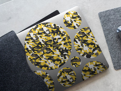 goldenrod flecktarn camouflage DIY Laptop Stickers