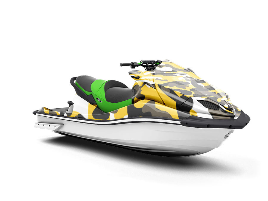 Goldenrod Flecktarn Camouflage Jet Ski Vinyl Customized Wrap