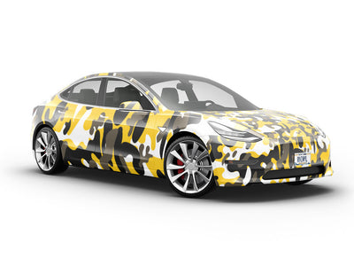 Goldenrod Flecktarn Camouflage Vehicle Vinyl Wrap
