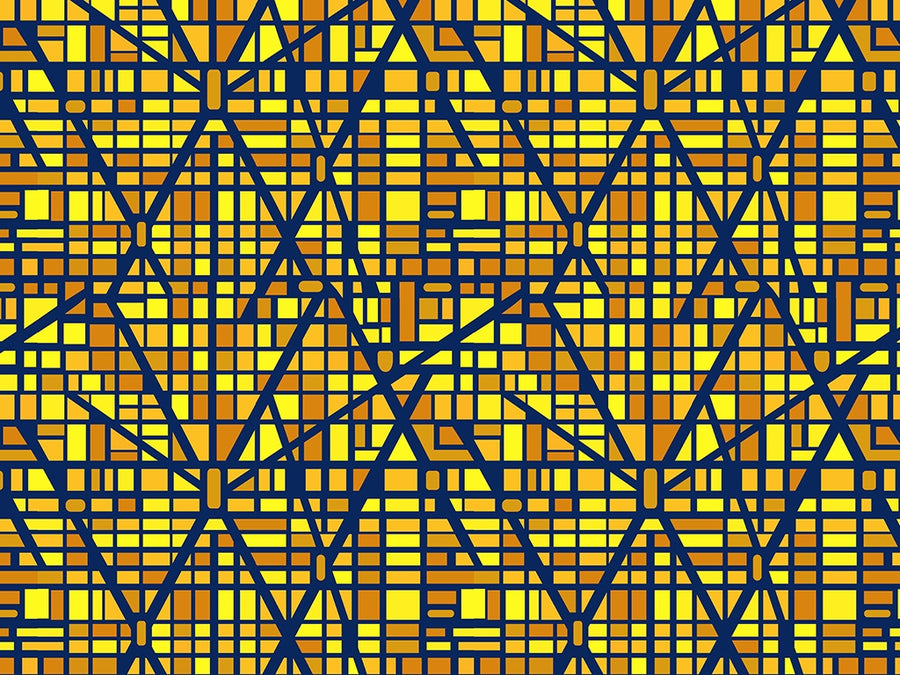 Goldenrod Streets Cityscape Vinyl Wrap Pattern~Rwraps Series 914 Digitally Printed Vinyl Wrap~0
