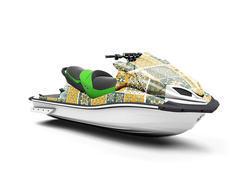 Goldenrod Tile Jet Ski Vinyl Customized Wrap