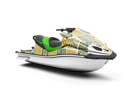 Goldenrod Tile Jet Ski Vinyl Customized Wrap