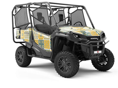 Goldenrod Tile Utility Vehicle Vinyl Wrap