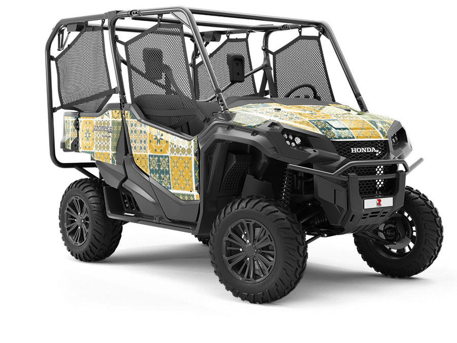 Goldenrod Tile Utility Vehicle Vinyl Wrap