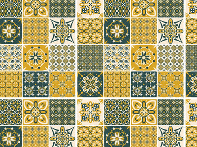 Goldenrod Tile Vinyl Wrap Pattern~Rwraps Series 914 Digitally Printed Vinyl Wrap~0