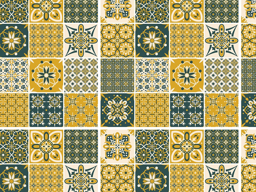 Goldenrod Tile Vinyl Wrap Pattern~Rwraps Series 914 Digitally Printed Vinyl Wrap~0