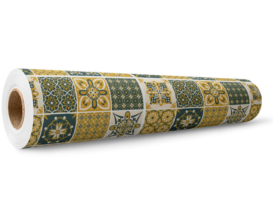Goldenrod Tile Wrap Film Wholesale Roll~Rwraps Series 914 Digitally Printed Vinyl Roll~5