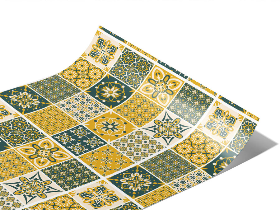 Goldenrod Tile Vinyl Wraps~Rwraps Series 914 Digitally Printed Vinyl Wrap~1