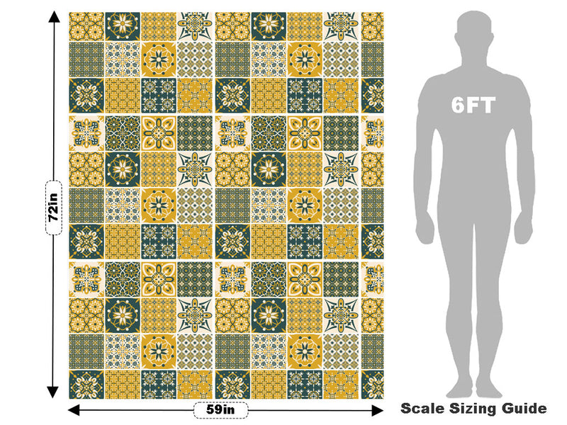 Goldenrod Tile Vehicle Wrap Scale~Rwraps Series 914 Goldenrod Tile Measurements~2