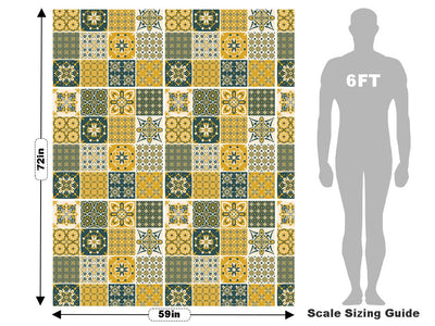 Goldenrod Tile Vehicle Wrap Scale~Rwraps Series 914 Goldenrod Tile Measurements~2