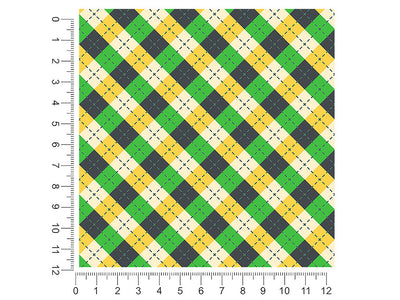 golfing camo argyle 1ft x 1ft Craft Sheets