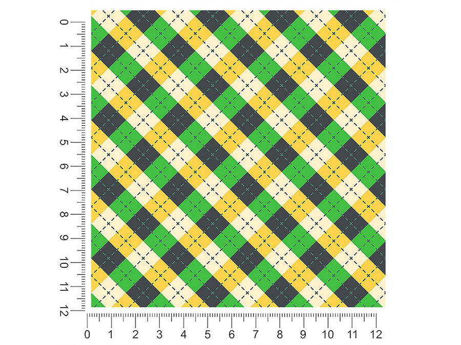 golfing camo argyle 1ft x 1ft Craft Sheets