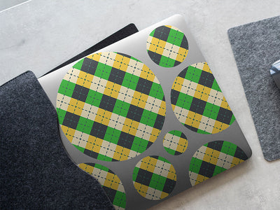 golfing camo argyle DIY Laptop Stickers