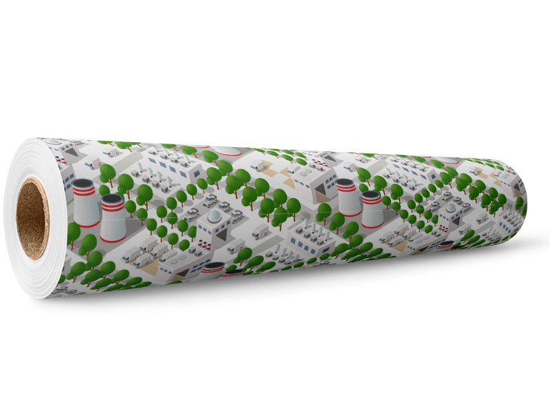 Gone Nuclear Cityscape Wrap Film Wholesale Roll~Rwraps Series 914 Digitally Printed Vinyl Roll~5