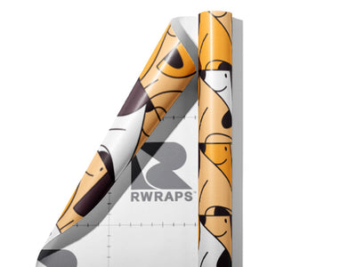 Good Dog Mosaic Wrap Film Sheets~Rwraps Series 914 Good Dog Mosaic Scrolled Sheet~3