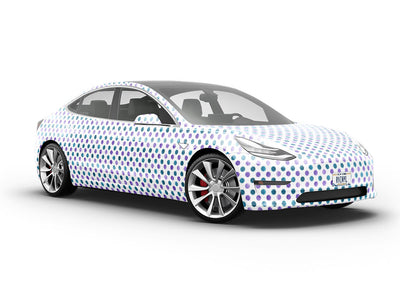 Good Evening Polka Dot Vehicle Vinyl Wrap